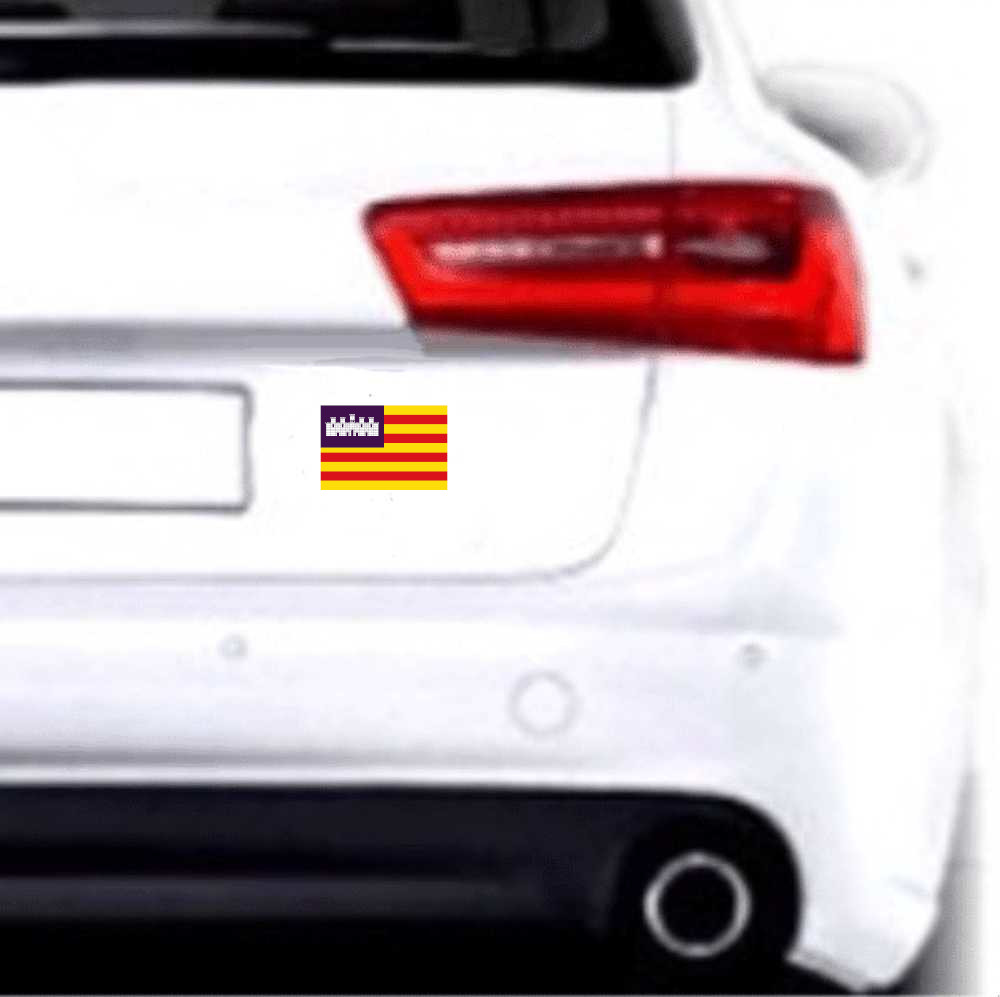 2x Auto Aufkleber Flagge Spanien Provinz " BALEAREN ...